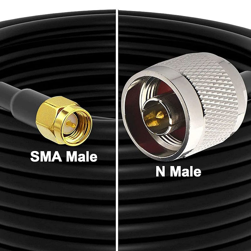 onelinkmore Low Loss RG58 N Male to SMA Male Antenna 75FT RF Coaxial Cable and Two-Way Radio Applications Pure Copper 50 ohm Cable for 3G/4G/5G/LTE/ADS-B/Ham/GPS/WiFi/RF Radio to Antenna - Image 5